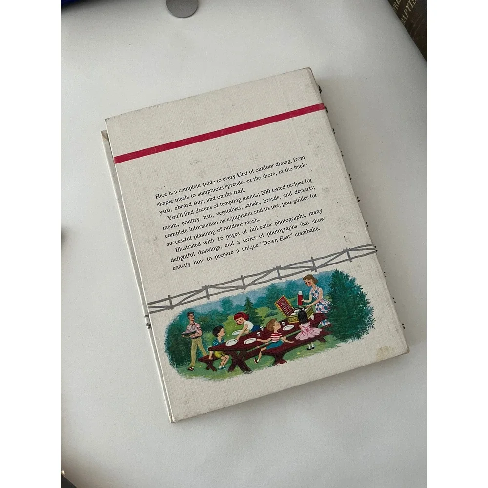 Betty Crocker Outdoor Cook Book Multi Color 1961 First Edition Spiral Bound‎